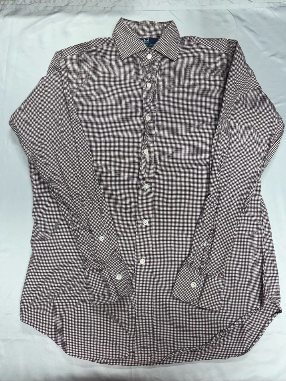 Polo Ralph Lauren Regent Shirt Men Red Black Check Vintage Long Sleeve